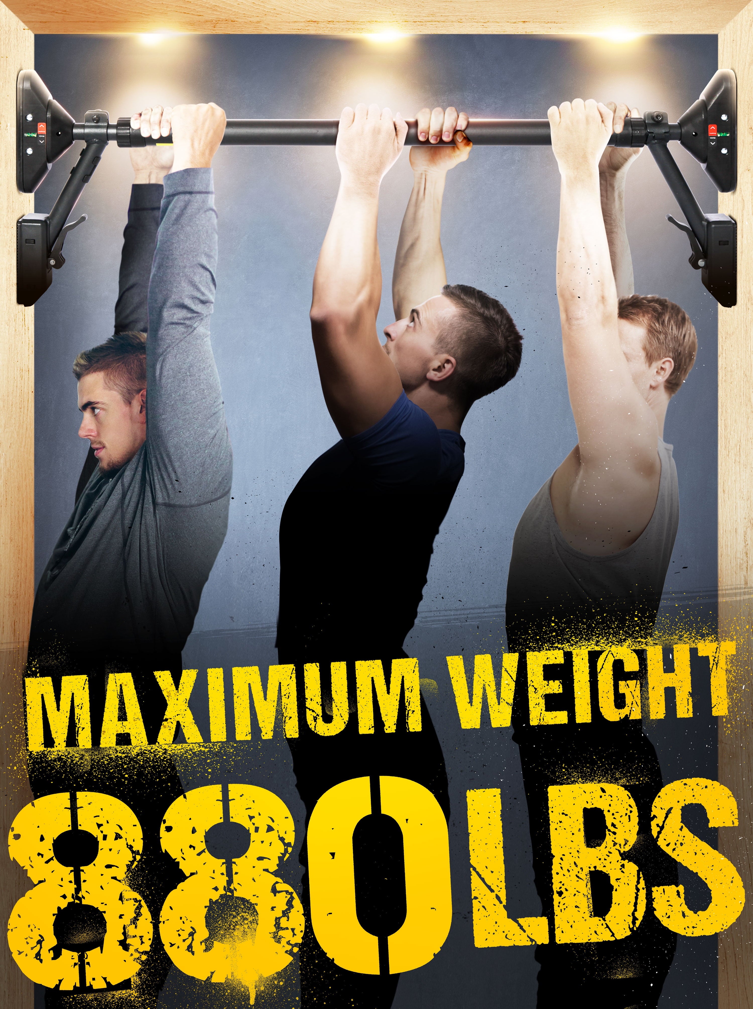 Pull-Up and Chin-Up Bar for Upper Body Strength Training, Dual-Support Fitness Equipment