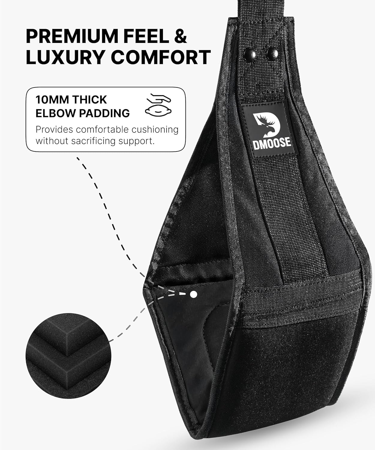 Professional Hanging Ab Straps for Pull-Up Bar & Core Strength Training - Soft Padded Exercise Straps for Ab Swings & Leg Raises, Includes 2 Steel Carabiners - Ideal Abs Equipment for Home & Gym Use