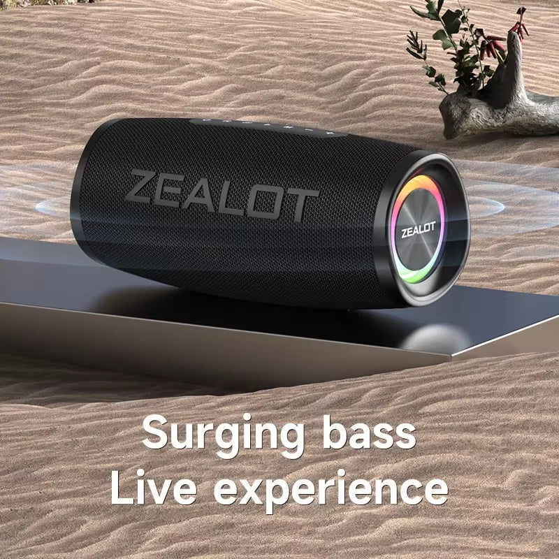 S56 40W Bluetooth Speaker with Enhanced Bass and IPX6 Waterproof Rating for Outdoor and Camping Applications