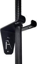 Alpha Barbell Wall Mount Storage System - 100+ Pound Capacity Multi-Purpose Holder for Standard Olympic Barbells - Dimensions: 4.25 x 6.75 x 7.25 Inches - Includes Hardware