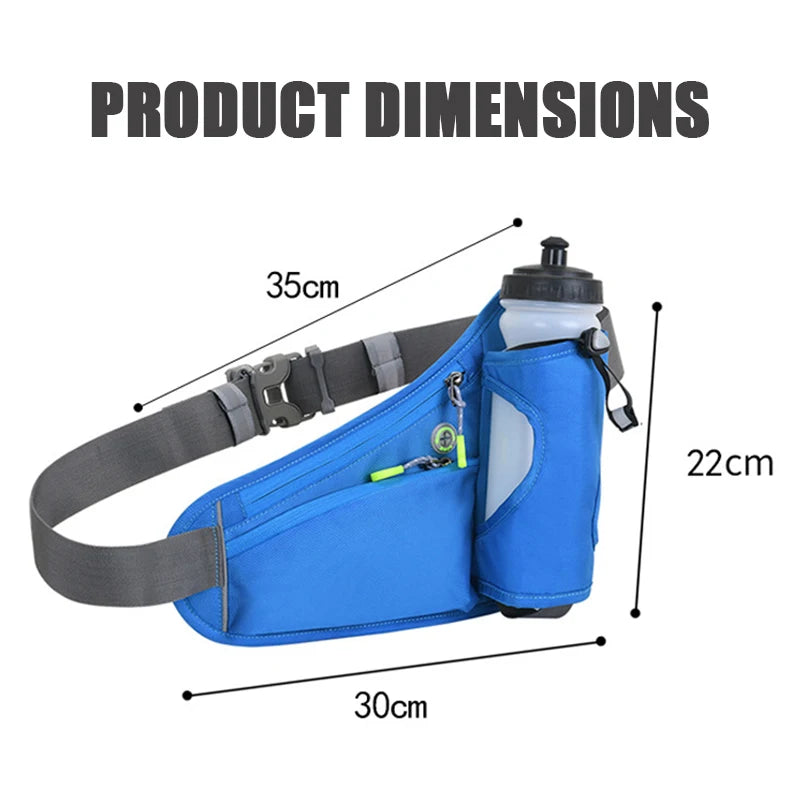 High-Performance Running Waist Bags for Long-Distance Runners and Hikers - Water Bottle Holder and Phone Pouch for Outdoor Sports and Fitness Activities