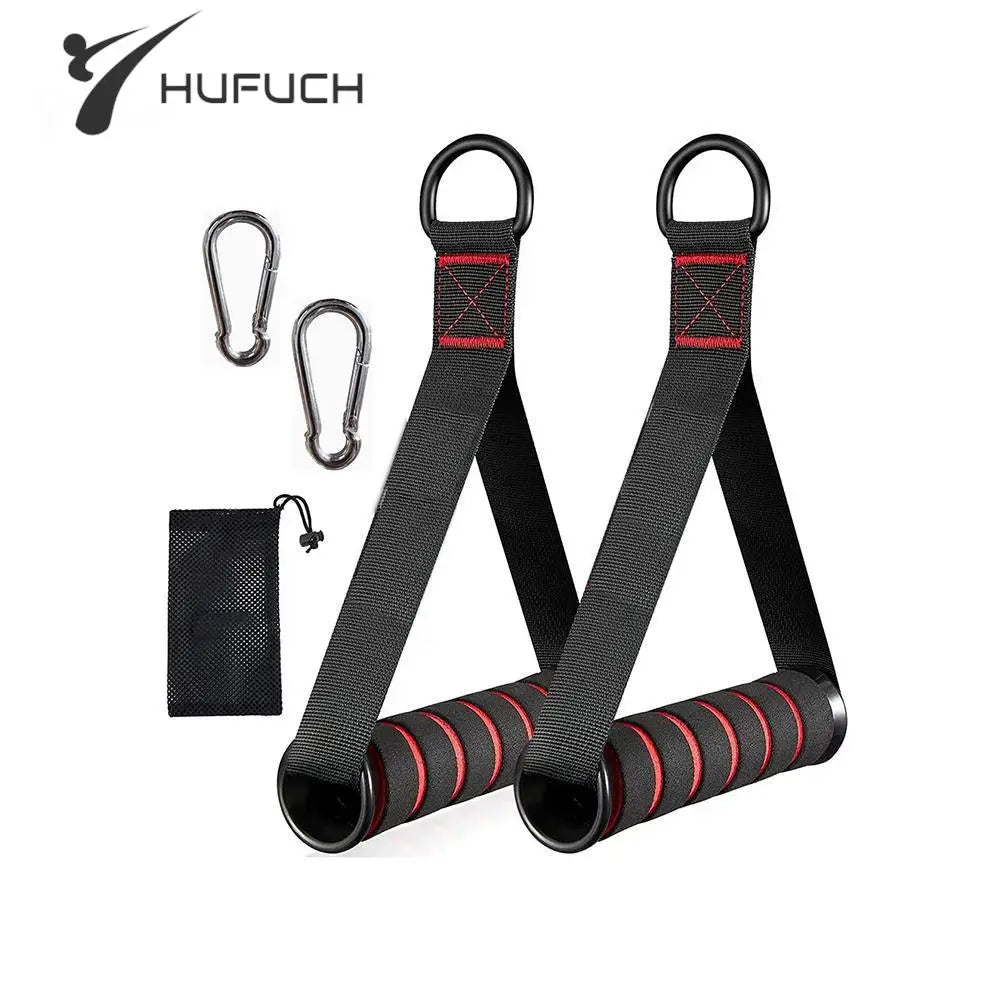 Professional Exercise Handles for Cable Machines - Durable Attachments for Home Gym, Pilates, Resistance Bands, and Strength Training