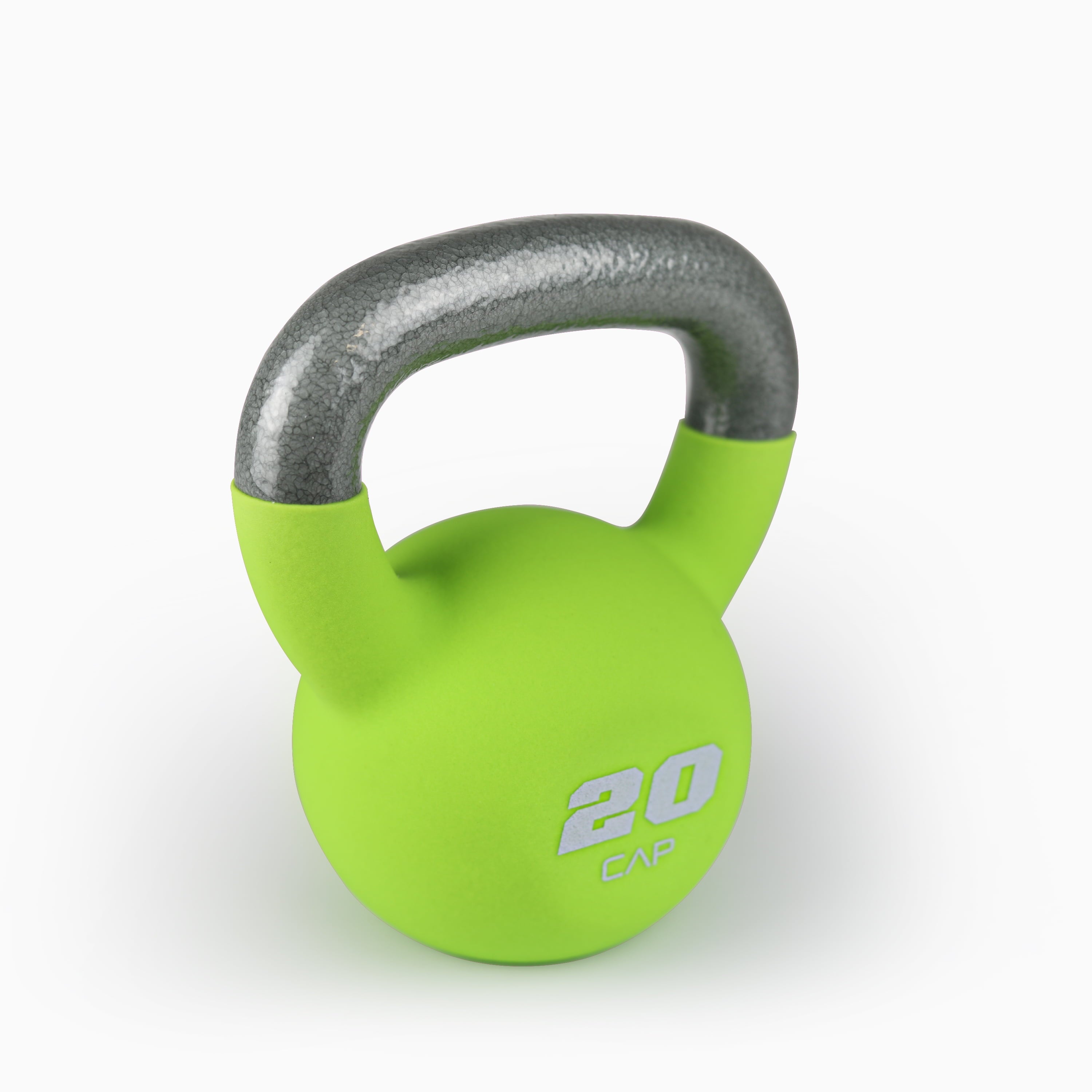 20 lb Neoprene Coated Kettlebell in Green