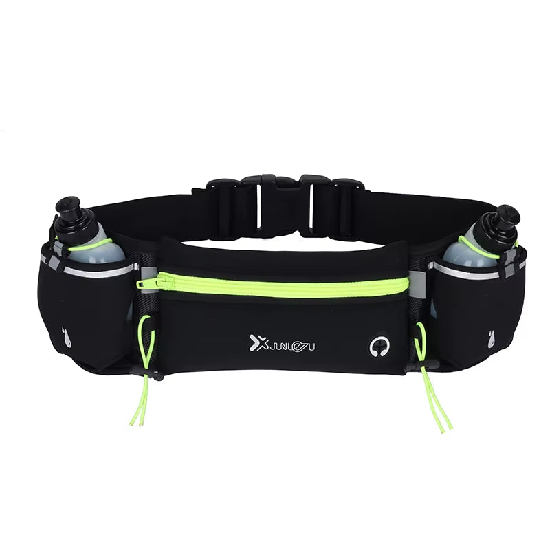 Marathon Trail Running Waist Pack for Men and Women - Dual Pocket Fanny Pack for Phone and Water Bottle Fitness Belt