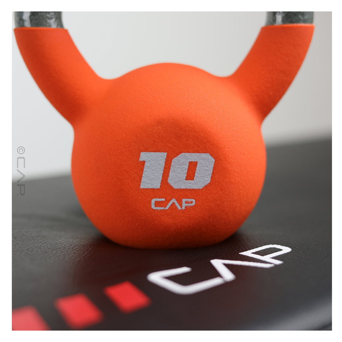 10 lb Neoprene Coated Kettlebell in Orange