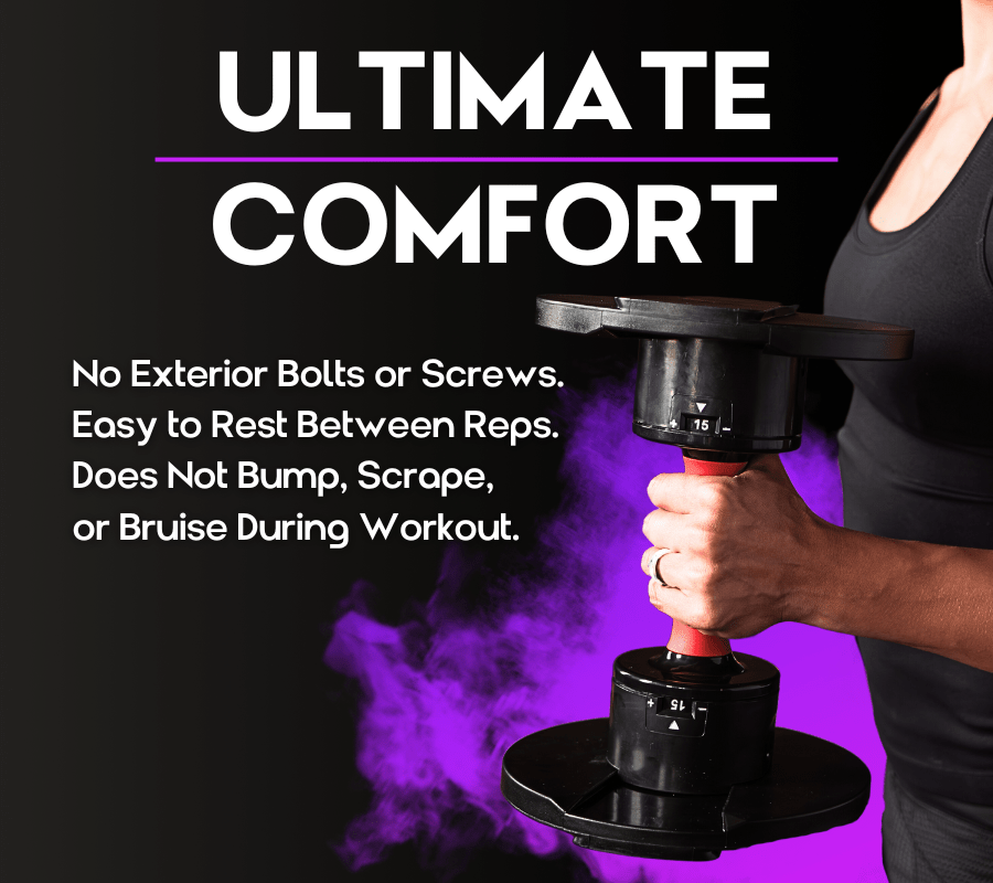 Transform Your Workout with the Versatile Adjustable Dumbbell Set - 5 to 50 lbs in One Compact Design