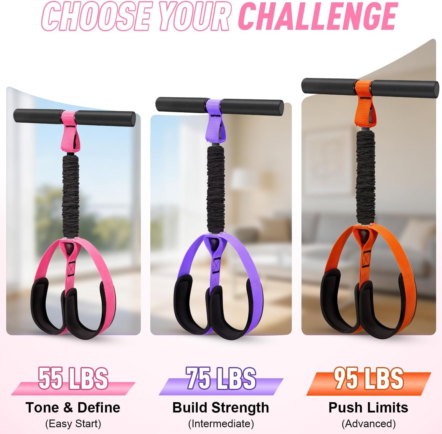 Enhanced Pedal Resistance Band with Ergonomic Handle, Durable Thickened Latex Tubes, and Soft Foam Foot Pedal for Comprehensive Core, Abdomen, Waist, Arm, and Leg Exercises, Ideal for Physical Therapy