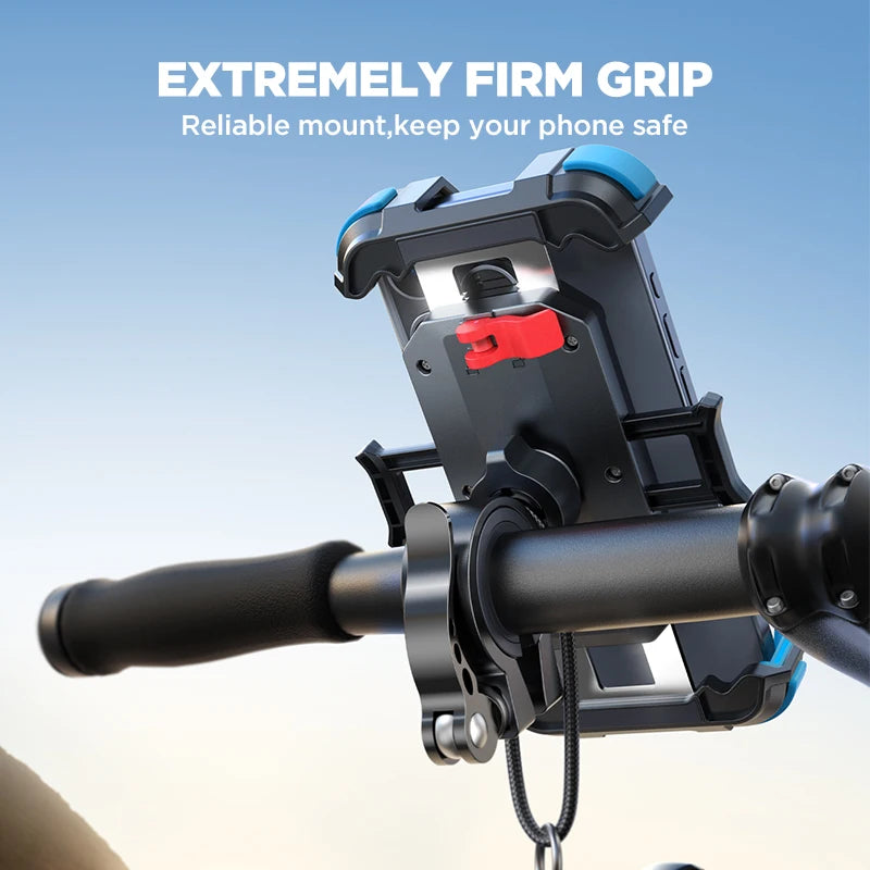 Joyroom Ultra-Stable Motorcycle and Bicycle Phone Mount - Premium Handlebar Clamp for Scooters and Bikes