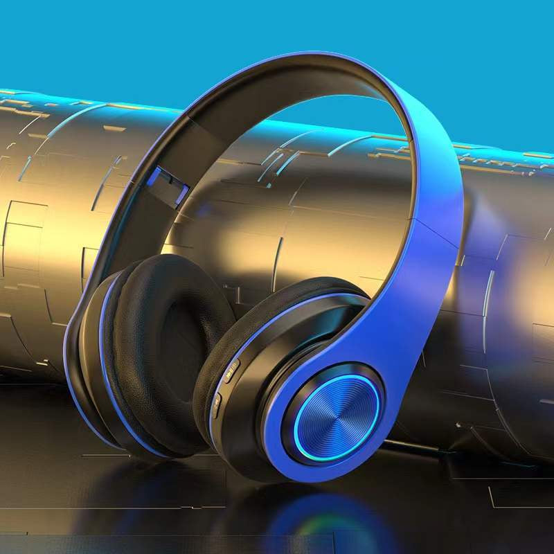 Premium Wireless Bluetooth Headphones with Super Bass, Foldable Design, and Integrated Microphone