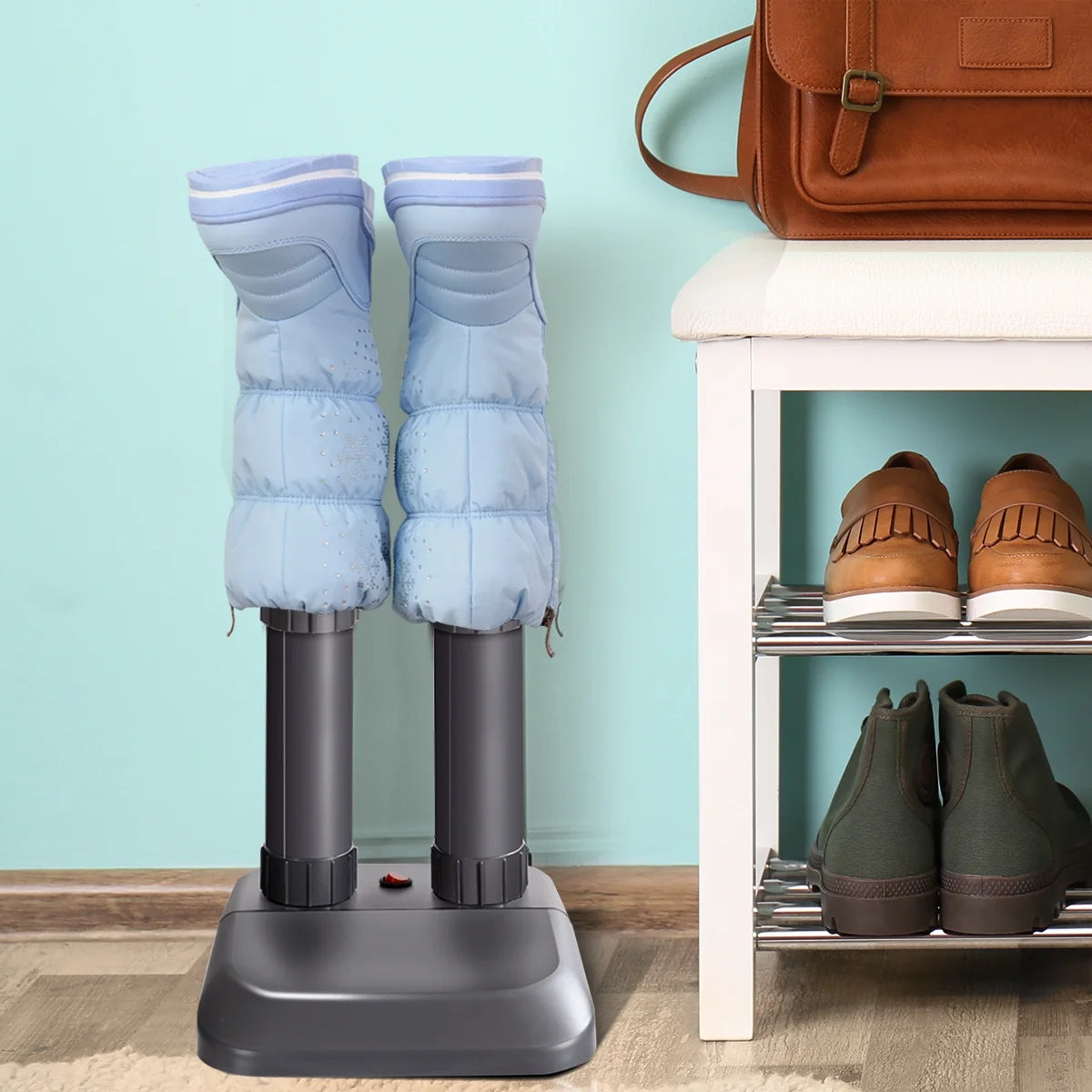 Electric Shoe Dryer and Boot Warmer, Mixed Black and Grey, 30.4 Oz