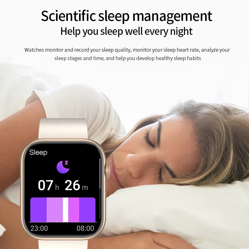 2025 Smart Watch with Wireless Charging, Bluetooth Calling, and Customizable Watch Face for Men and Women - Fitness Tracker Bracelet