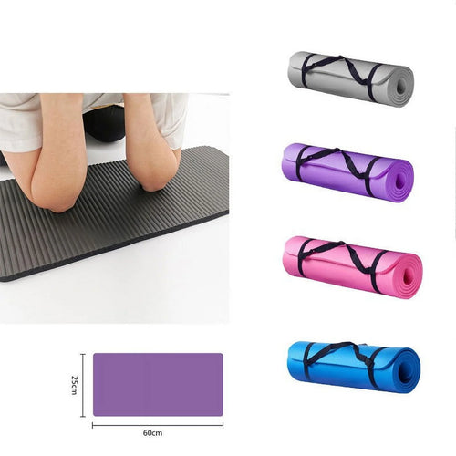 Premium Anti-Skid Yoga Mat - 15mm Thick Non-Slip Fitness Mat for Home Gym, Pilates, and Daily Workouts - Eco-Friendly Design, Blue, 1 Piece