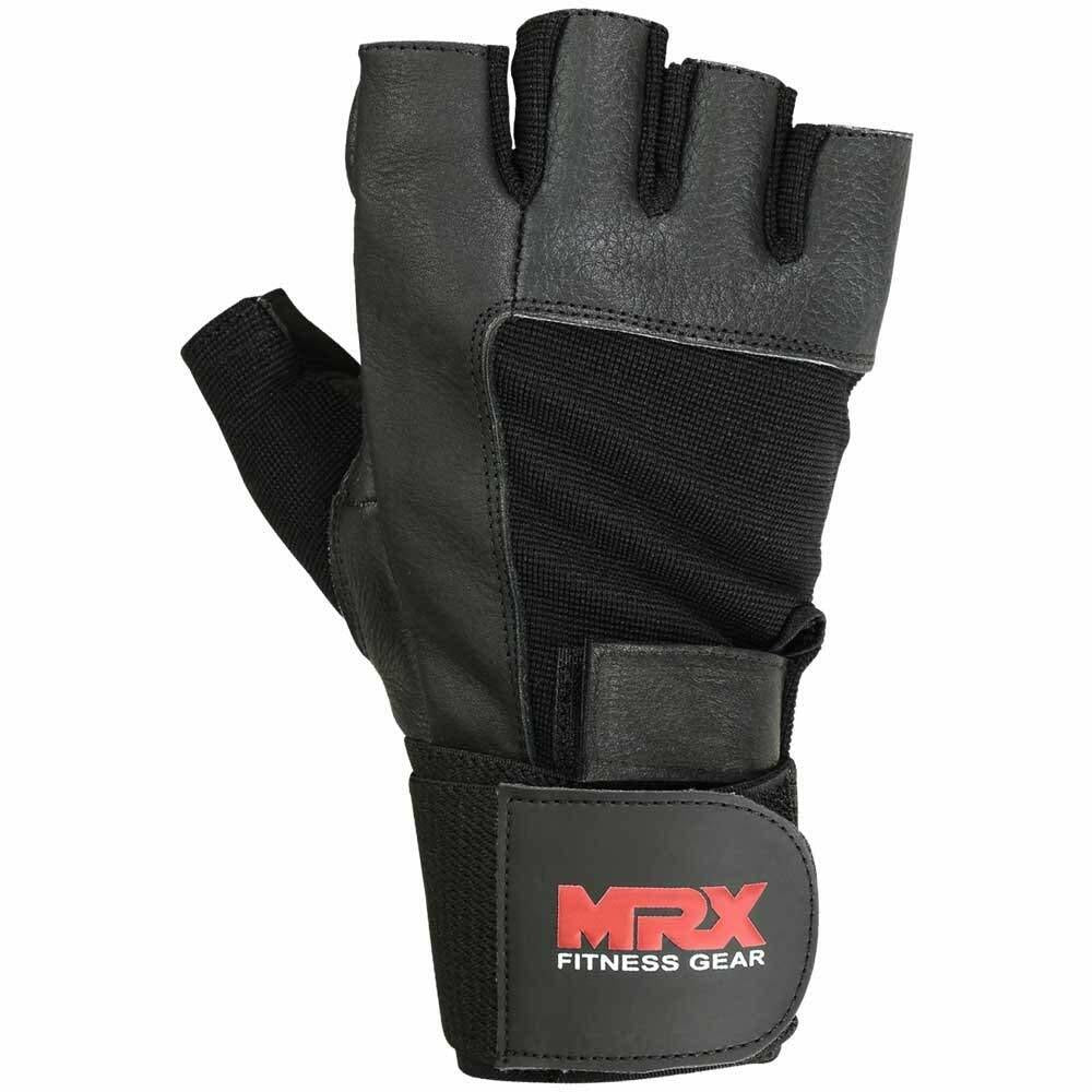 Men's Weight Lifting Gloves with Wrist Support for Enhanced Grip and Fitness Training - MRX