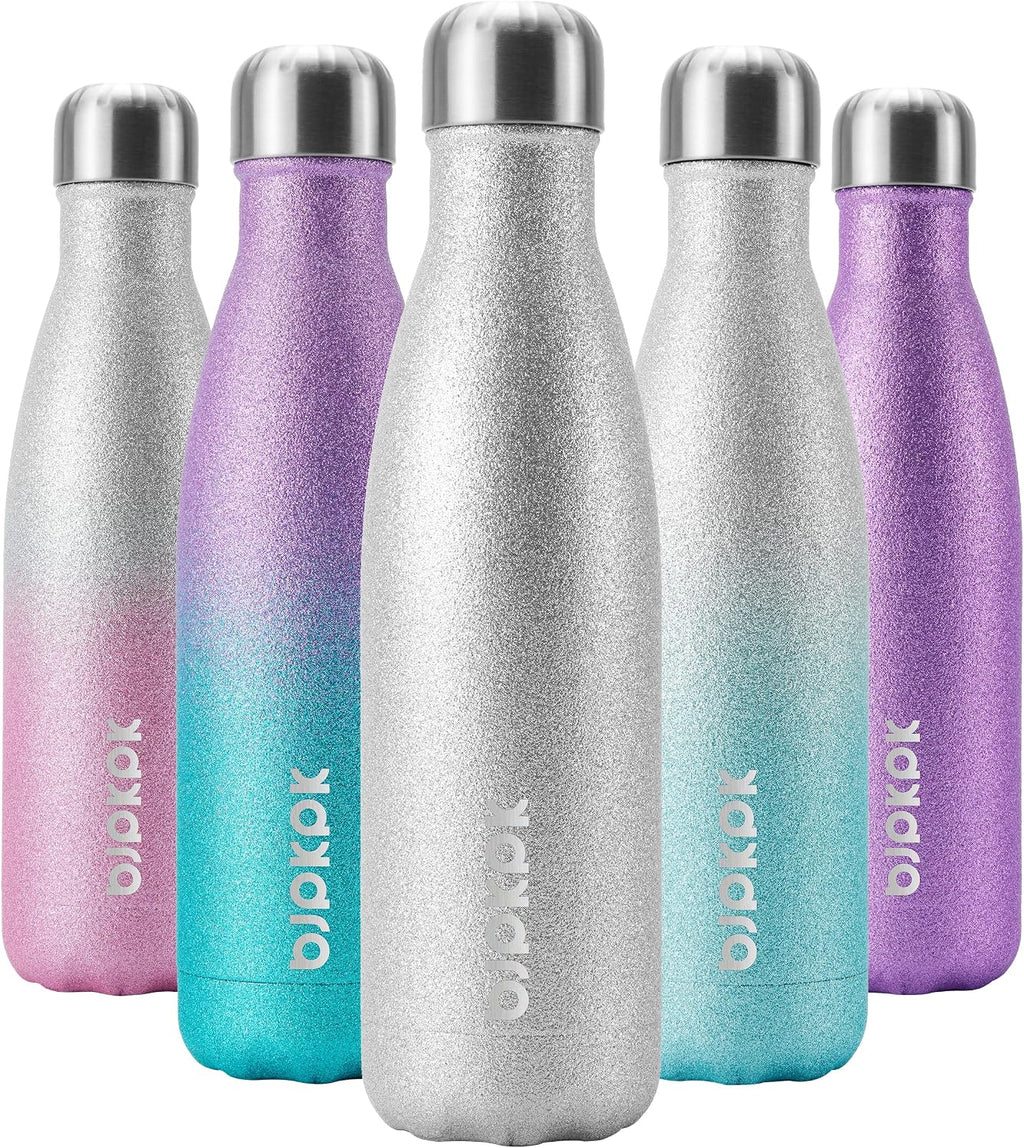 17 oz Insulated Stainless Steel Water Bottle - Leak Proof Design