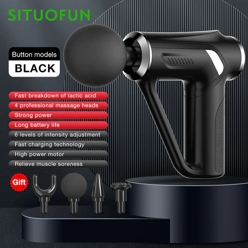 SITUOFUN Professional Massage Gun with 32 Adjustable Levels for Deep Tissue Relief and Muscle Relaxation