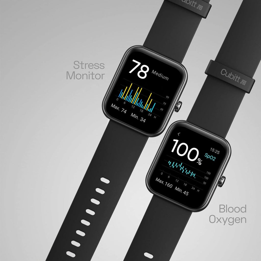 Cubitt Ct2Pro Series 3 Smart Watch - 1.69" Touch Screen, Fitness Tracker with Alexa Integration, Bluetooth Calling, Blood Oxygen Monitoring, Heart Rate and Stress Tracking, Sleep Analysis, Waterproof Design, Step Counter