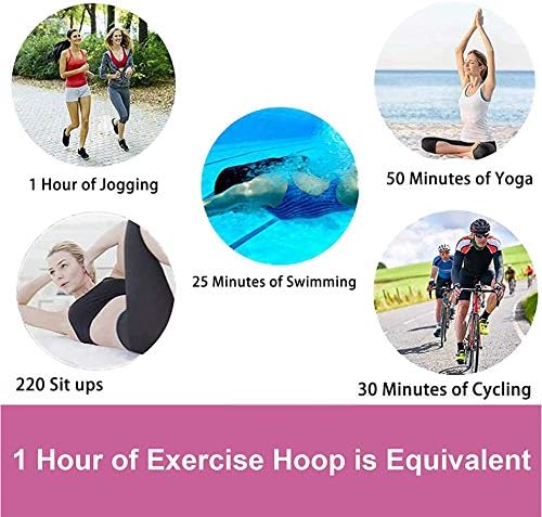 Weighted Fitness Hula Hoop for Adults & Kids – Adjustable 8-Section Design