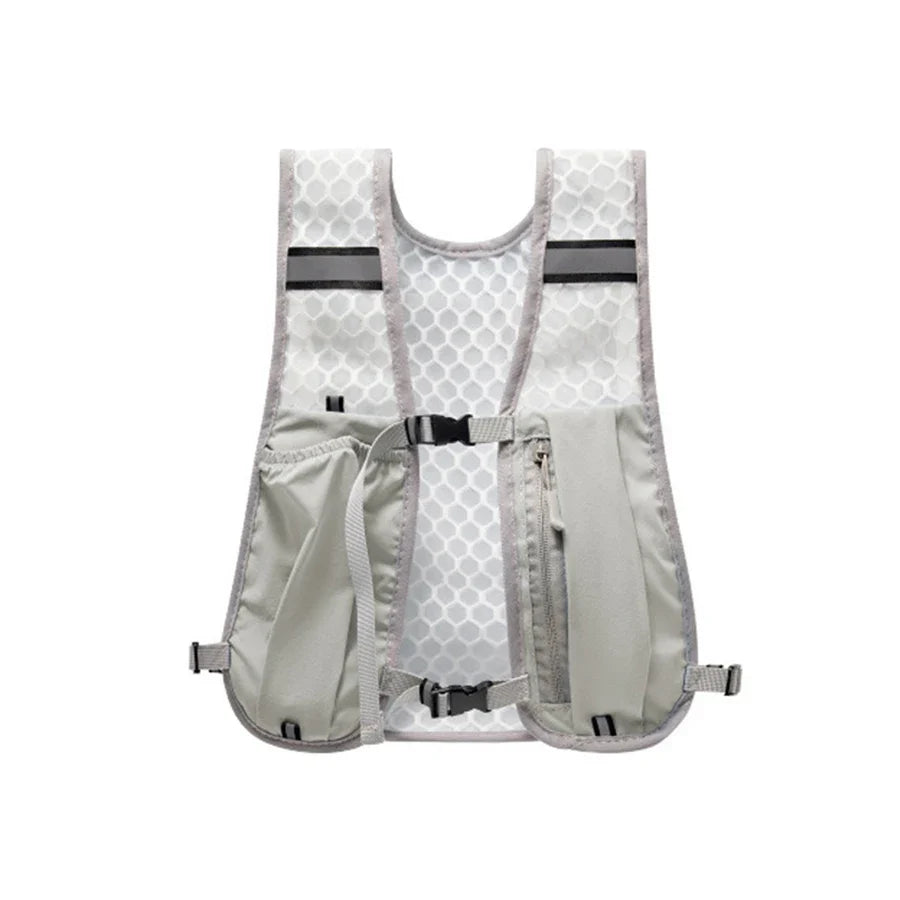 Reflective Hydration Running Vest – Lightweight Chest Pack for Biking & Running