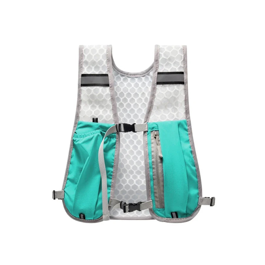 Reflective Hydration Running Vest – Lightweight Chest Pack for Biking & Running